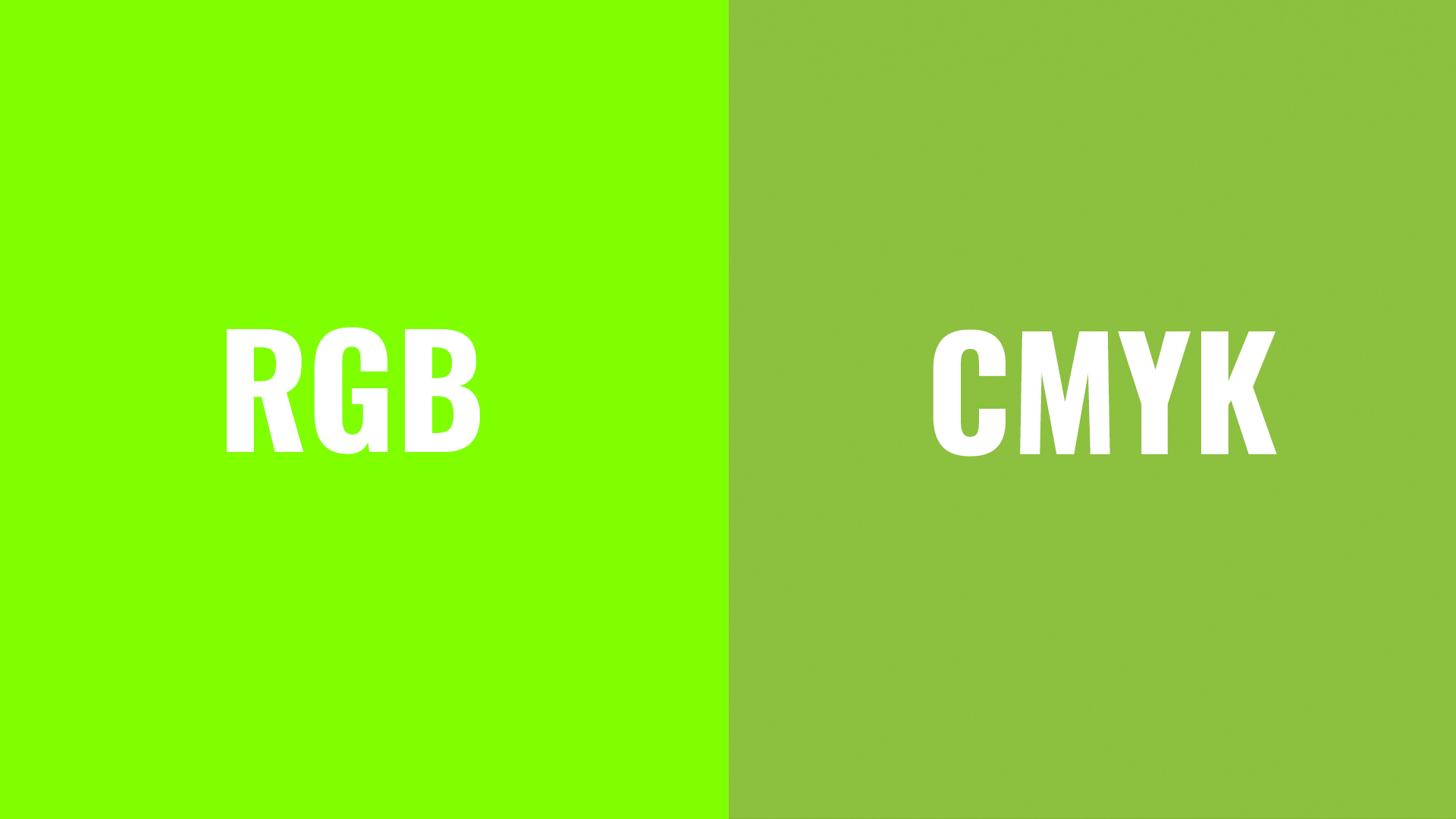 RGB v CMYK Example
